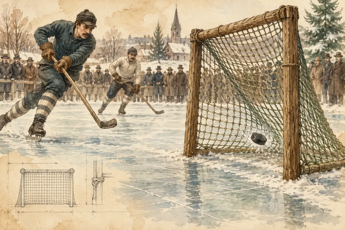 Historia de las primeras redes de las porterías de hockey y cómo fueron evolucionando