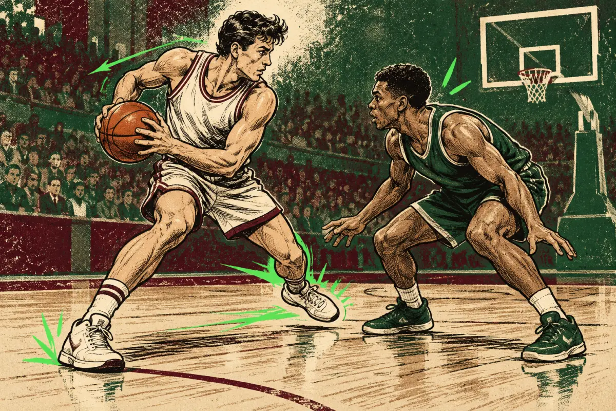 Jab step en baloncesto: cómo utilizar un paso corto para provocar la reacción del defensor