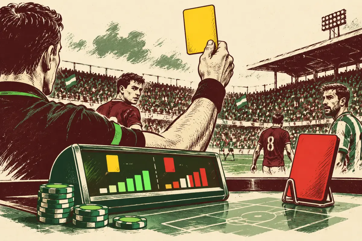 Apuestas deportivas y cómo funciona el mercado de total de tarjetas en un partido